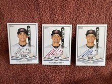 2011 Topps USA Baseball William WILLIE Abreu GOLD, Red And BLUE Auto LOT /25 /99