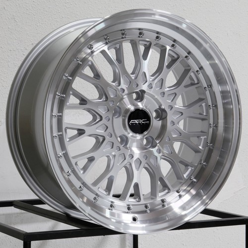 17x8.5 Silver Machined Wheels ARC AR1 5x114.3 35 (Set of 4) 73.1 - Picture 2 of 7