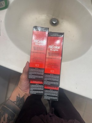 L'Oreal Technique HiColor Red HiLights Permanent Hair Color , 1.2 oz.