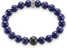 Thomas Sabo Men Bracelet Rebel at Heart Blue 925 Sterling Silver A1534-930-32