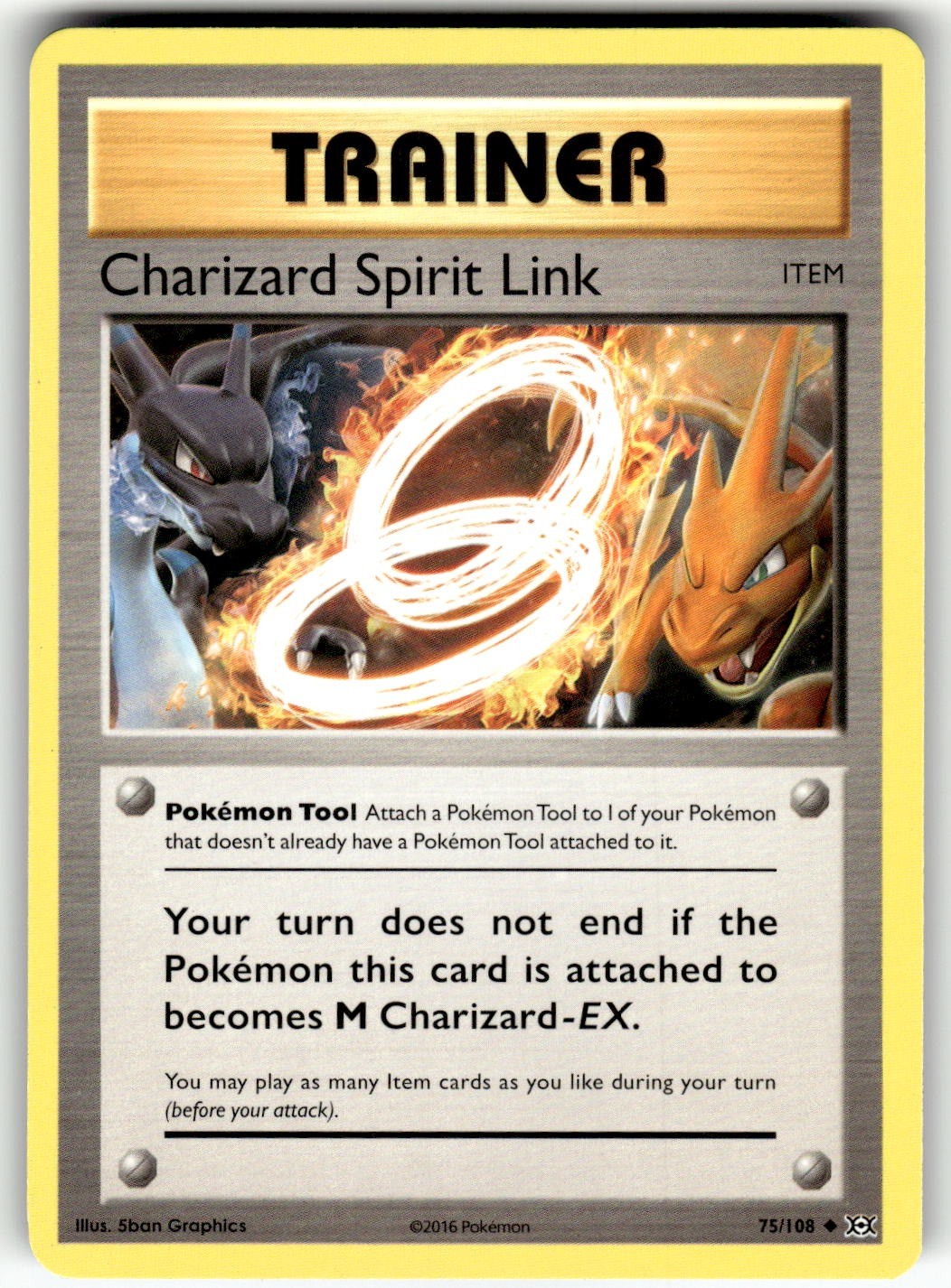 Charizard Spirit Link 75/108 Uncommon Evolutions Pokemon NM