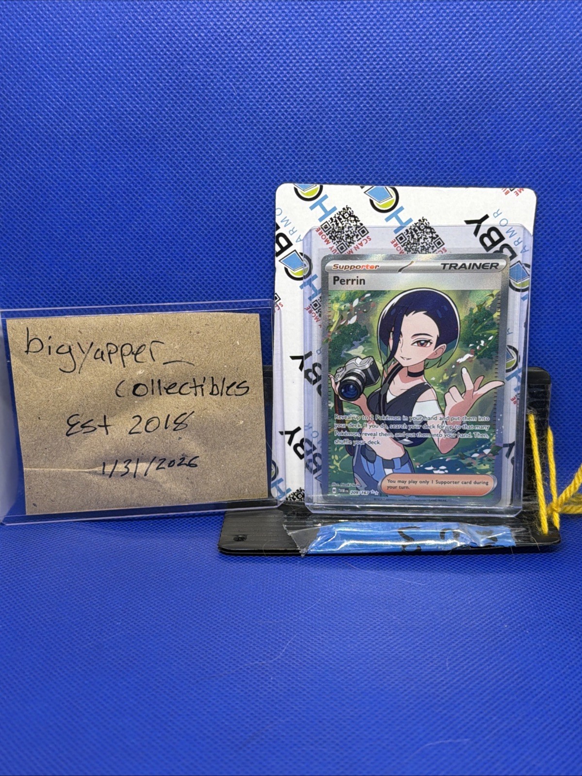 Pokémon TCG Trainer Perrin Holo Rare Twilight Masquerade 209/167