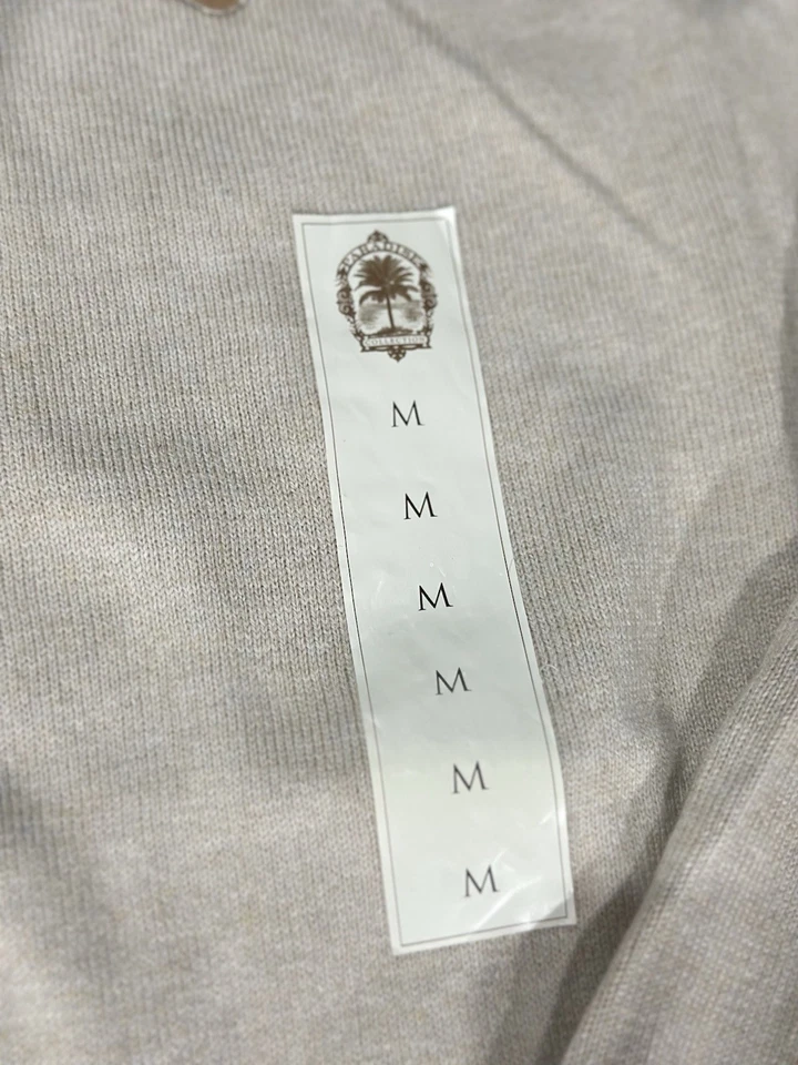 PARADISE COLLECTION - Cashmere BEIGE Sweater Mens Size MEDIUM - NEW WITH TAGS! - Image 3 of 4