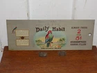 Vintage Daily Habit Tin Cigar Sign