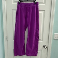 Under Armour Womens Size M Semi-Fitted Purple Elastic Waistband Drawstring Pants
