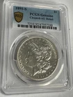 1891-S Morgan Silver Dollar AU Details - Cleaned #248