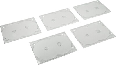 5) DV2R52CL Clear 2-Disc Capacity Overlapping CD DVD Digipak Glue