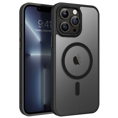 Custodia Magnetica Opaca Traslucida Antiurto Per IPhone 15 14 13 12 11 Pro Max