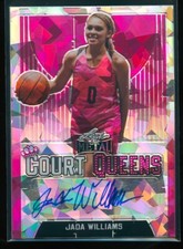 Jada Williams 2021 -22 Leaf Metal Court Queens Pink Crystals 15/15 #CQ-JW1 Auto