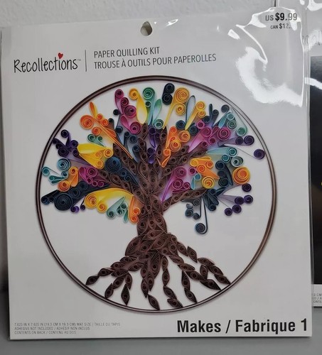 Recollections Paper Quilling Kit Lot Of 2, Tree and Cat NEW Craft Arts Lot - Picture 2 of 5