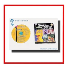 Card+🚥Sesame Street Songs from the Street Celebrating 35 Year Music CD Sampler