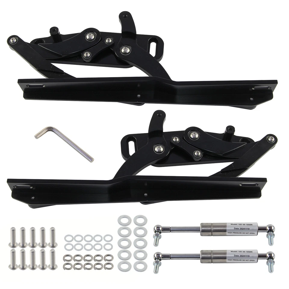 Billet Hood Hinge Kit Pair For Chevrolet Camaro & Pontiac Firebird 1970-1981  - Imagem 2 de 4