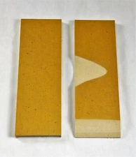 Natura/White "Bone" Linen Ultrex Micarta (2) 1/4" Knife Handle Scales 6x2x.250 