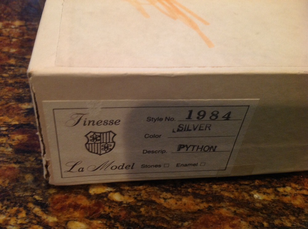 REDUCED!VINTAGE FINESSE LA MODEL PYTHON SILVER BE… - image 10