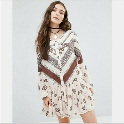 boho drop waist dress
