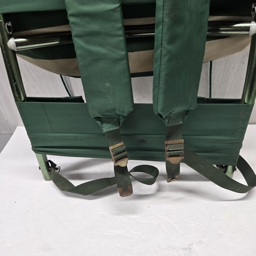Vtg Ecology 1 Kmart Hiking Backpack Aluminum External Frame Green White Striped - Picture 13 of 14