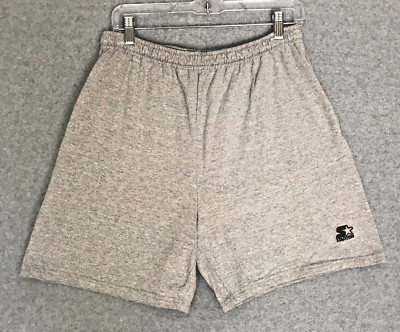 Vintage Starter Shorts Youth Boys Large Gray Basketball Athletic Embroidered