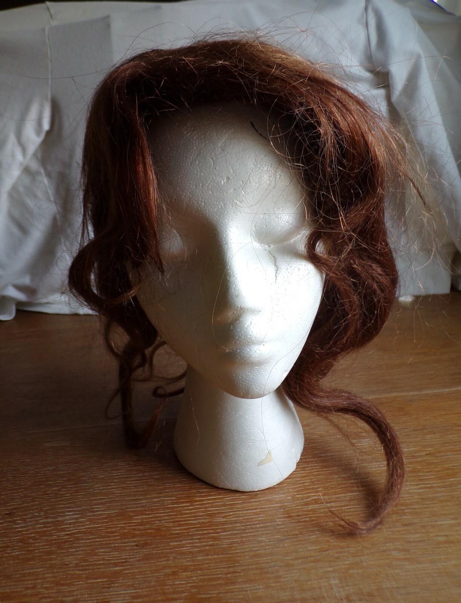 Semi Hand Made 100% Human Hair Reddish Brown Shoulder Length  display picture 1