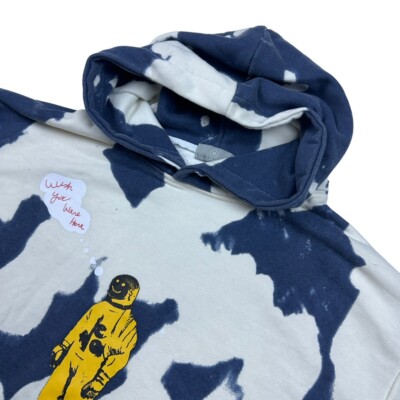 Travis Scott Astroworld Tour Men’s Cactus Jack Tie Dye Hoodie Blue • Medium 