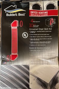 BUILDER'S BEST V450-TD-LOOP Close Loop Two Elbow Dryer Vent Kit NEW