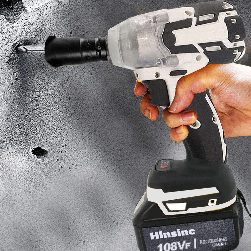 21V Cordless Impact Wrench 1/2" 850Nm High Torque Brushless Drill for Makita 18V