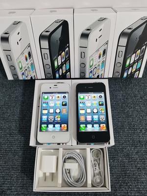 Apple iPhone 4s IOS 6 64GB 8MP White Black Unlocked Mobilephone Fully function