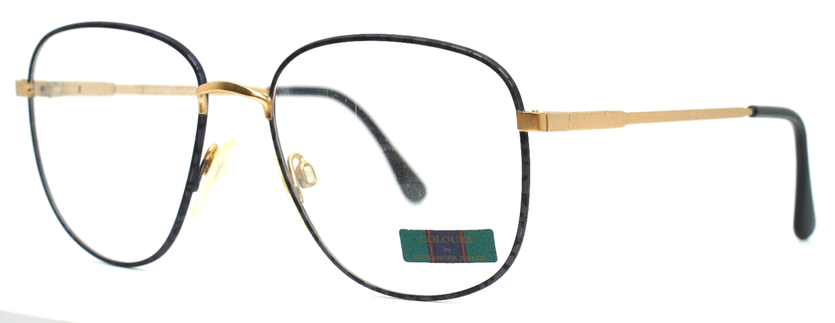 COLOURS by ALEXANDER JULIAN 106 Matte Ebony Blue Womens Eyeglasses