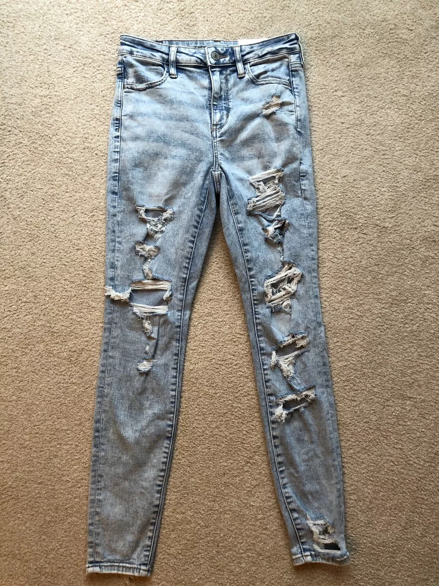 Garage Taille Haute Denim High Rise Jeggings Jeans Distressed Womens Size 0