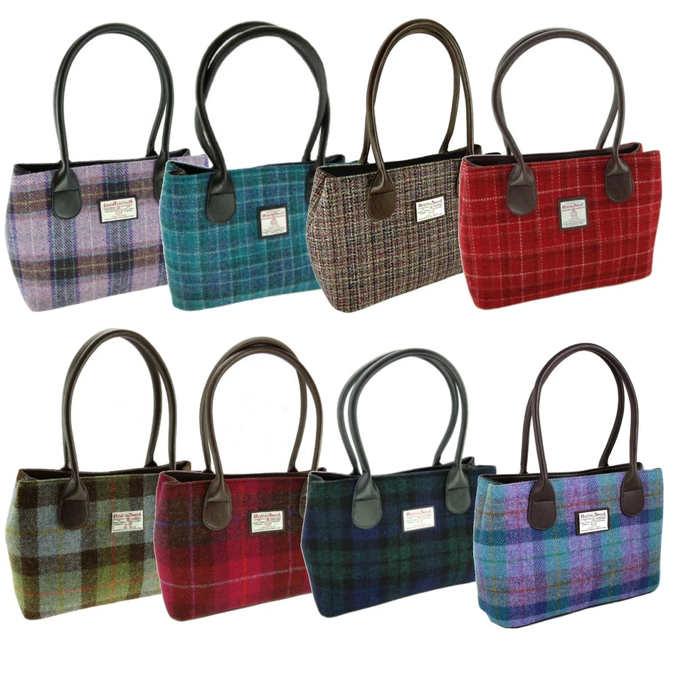Glen Appin Harris Tweed Classic Cassley Handbag LB1003 Wide Choice of Colours - Image 2 of 2