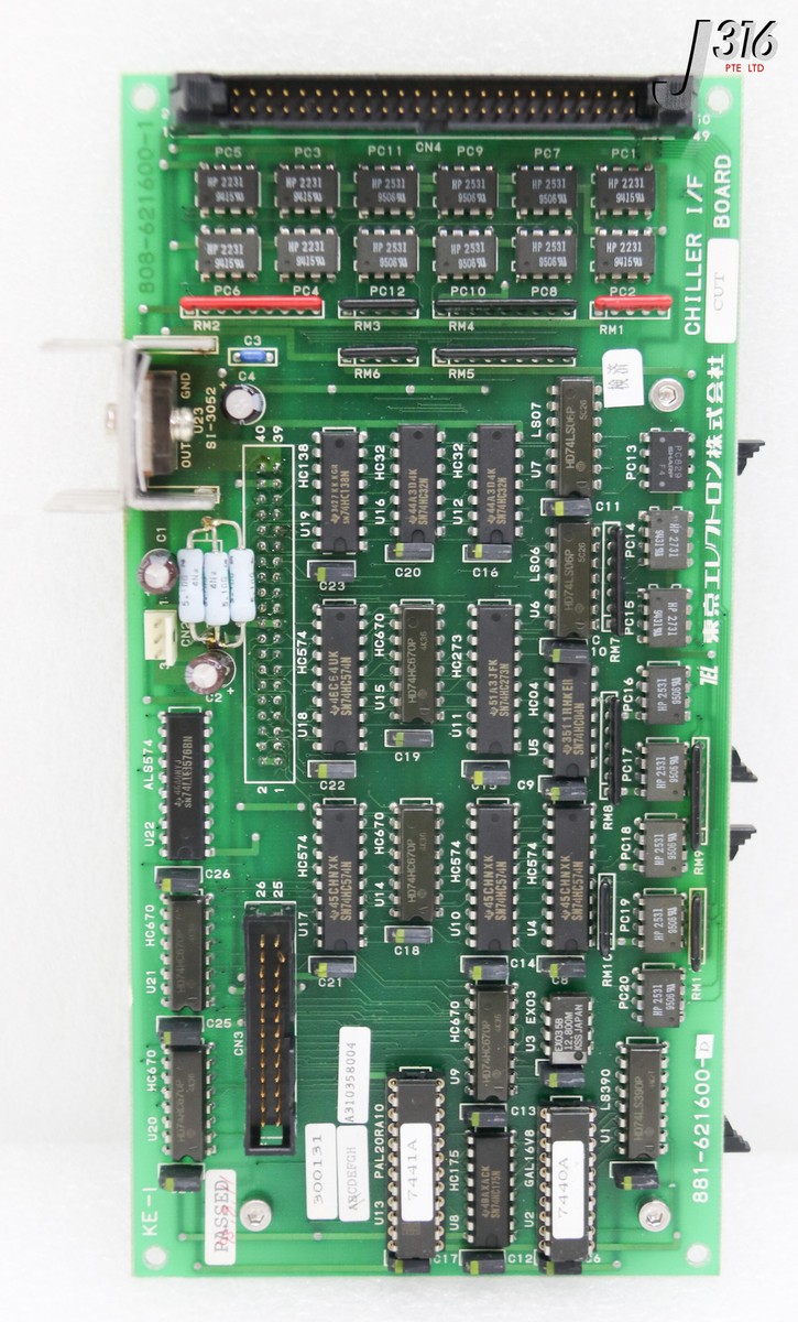 36457 TOKYO ELECTRON PCB ASSY, CHILLER I/F BD 808-621600-1 881