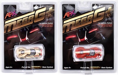 AFX Mega G+ DOUBLE-DEAL Ford GT Heritage HO Slot Cars 22061/22067 FREE SHIPPING!
