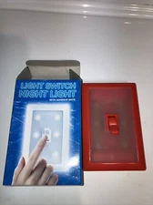 Red ,White ,blue LightSwitch Plate  Night Light LED Adhesive Back Brand New shed