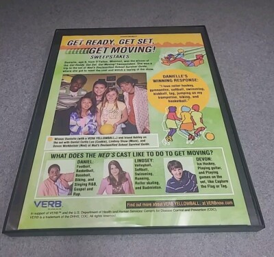 Verb Yellowball  Sweepstakes Print Ad 2006 Framed 8.5x11 