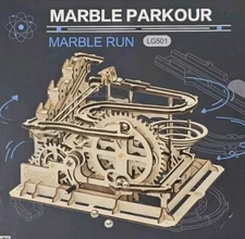 ROKR Marble Parkour Marble Run LG501 254 Pieces 3D Wooden Educational Model Kit 