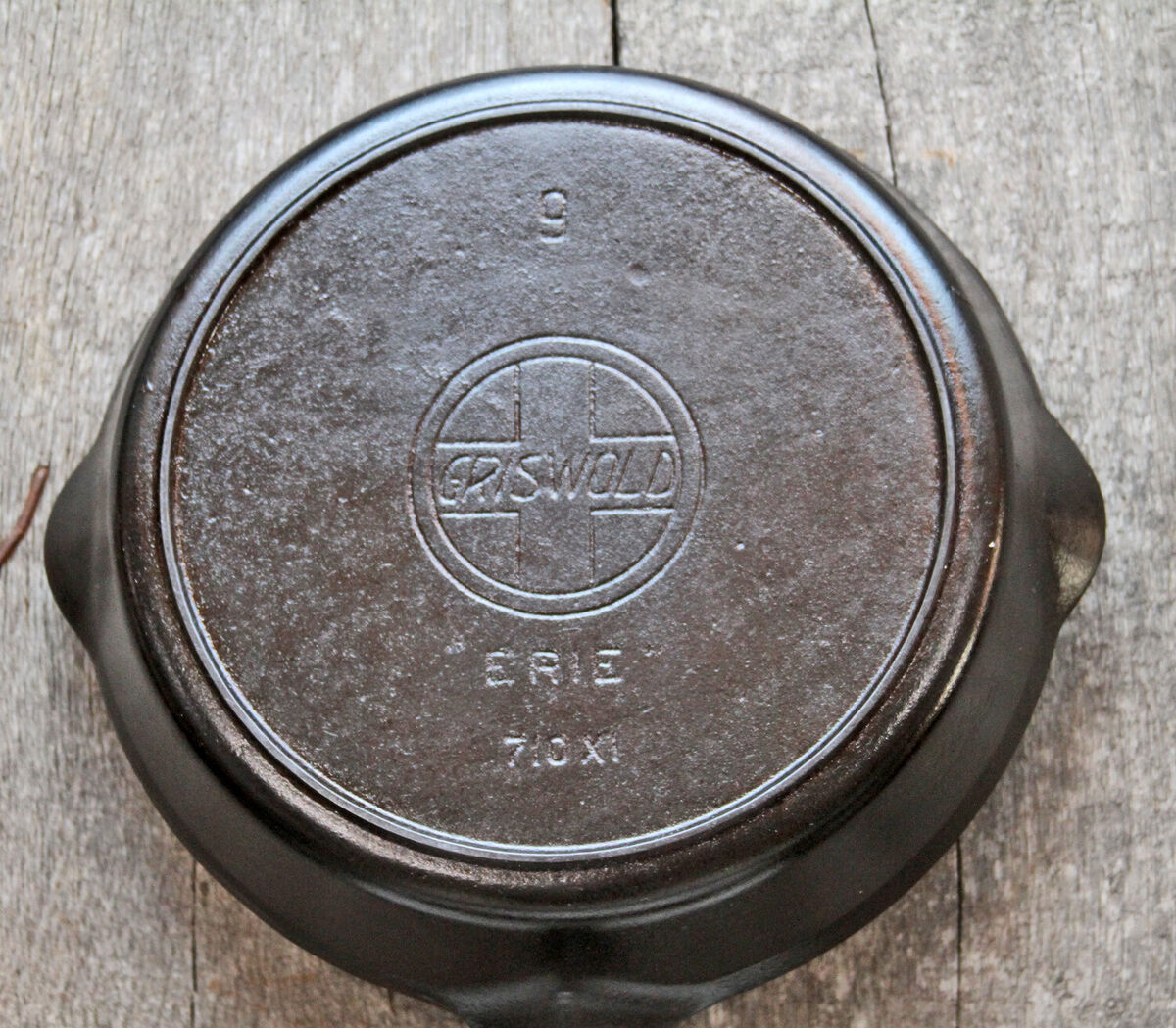 Antique GRISWOLD #9 Large Block Slant LOGO 710X1 Heat Ring Antique GRISWOLD #9 Large Block Slant LOGO 710X1 Heat Ring