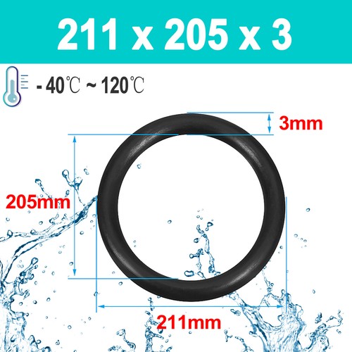 O Ring O-Ring Innen Ø 3,0 - 300,0 mm x Schnurstärke 3 mm NBR 70 Dichtring 0 Ring - Picture 151 of 157