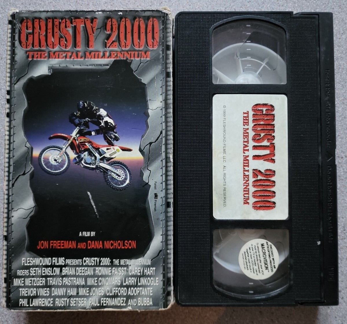 Crusty 2000 Metal Millennium VHS MX Freestyle Motocross Enslow