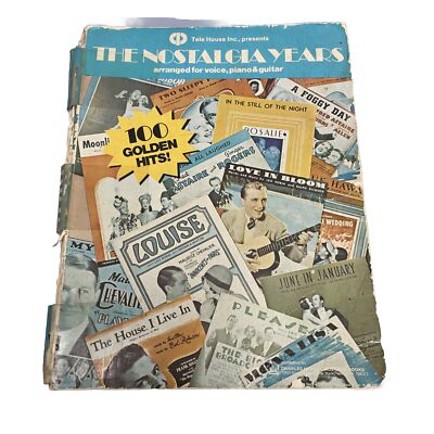 The Nostalgia Years Tele House Voice Piano Guitar Sheet Music Book Charles Hanse