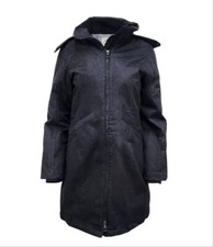 Hoodlamb Women's Black Fitted Water Resistant Hemp Parka 420 Nwt