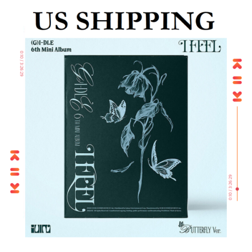 *US SHIPPING (G) I-DLE I FEEL 6th Mini Album (BUTTERFLY Ver.) CD+PHOTO BOOK