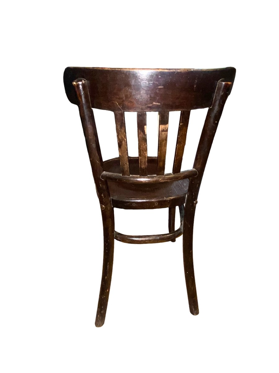Fischel French Vintage 1930's Bentwood Saddle Back Dining