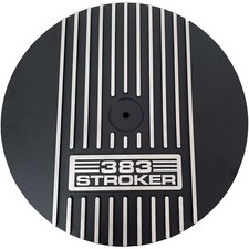 383 Stroker Round 13 Air Cleaner Lid Kit - Black Finned - Ansen Usa 383 Stroker Round 13 Air Cleaner Lid Kit - Black Finned - Ansen Usa
