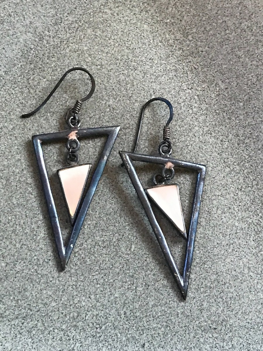 人気【TOU】silver925 triple circle earrings☆送料関税込 Sterling Silver Geometric Hoop Earrings, Triple Circle