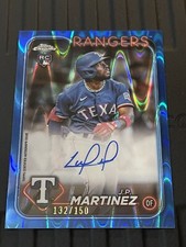 2024 Topps Chrome J.P. Martinez Blue Wave Refractor Auto SP /150