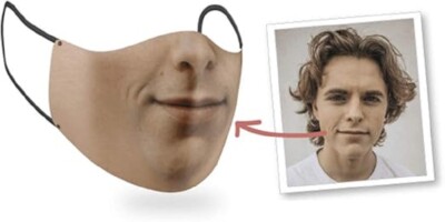Costume Agent Custom Face Mask Upload Your Photo Reusable Cloth Filter Cosplay