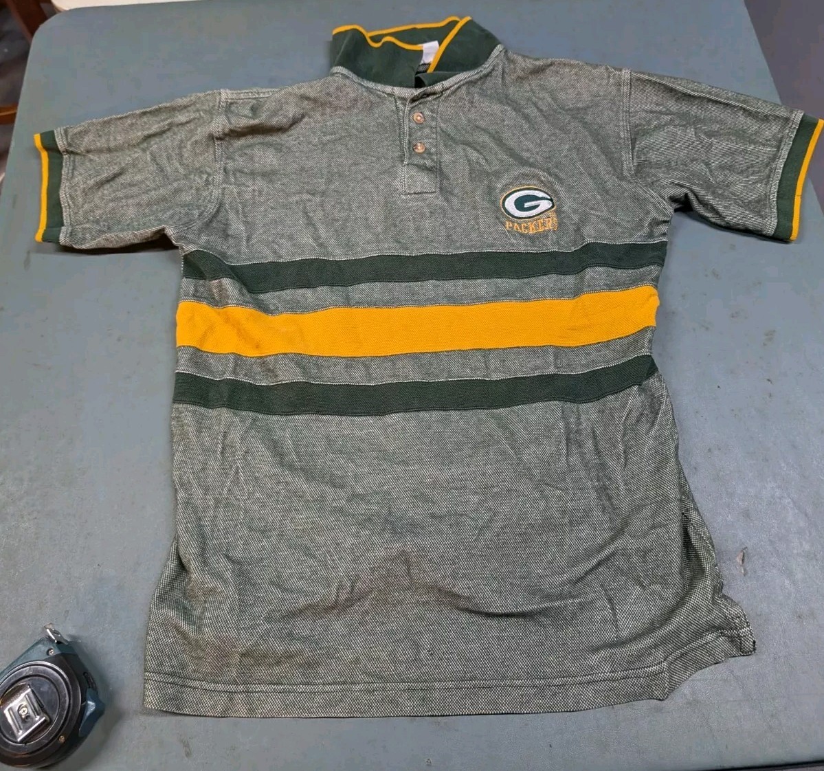 Polo Green Bay Packers vintage anni '90 logo 7 Gameday Coach uomo taglia M NFL