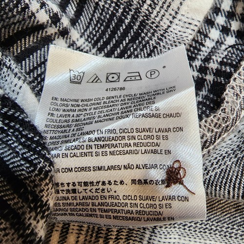 Volcom flannel Shirt Womens Size XS Long Sleeve Button Up Plaid - Picture 7 of 9