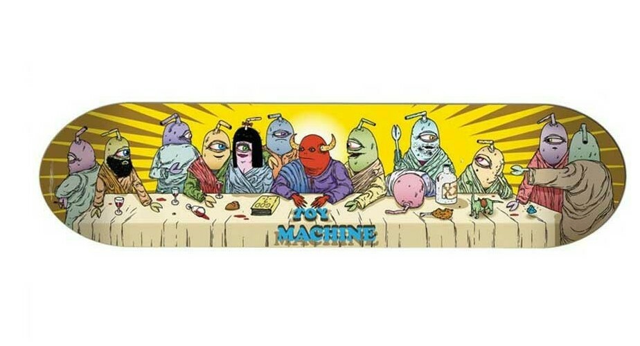 TOY MACHINE TEAM LAST SUPER 8.0 デッキ Toy Machine Last Supper Skateboard Deck size 8 Rare Grail