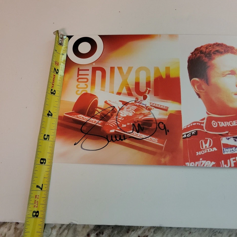 2006 TARGET/ CHIP GANASSI SCOTT DIXON #9 HONDA RACING signed POSTCARD - Image 2 of 3