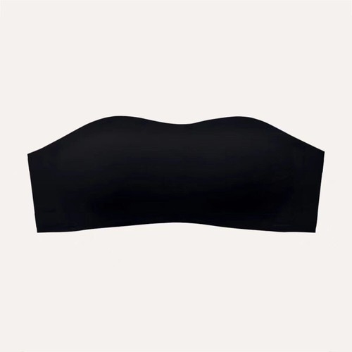 Neue Damen Trägerloser Gepolsterter Nahtloser Dehnbarer Bandeau-Bh Bustier- /s - Bild 24 von 29
